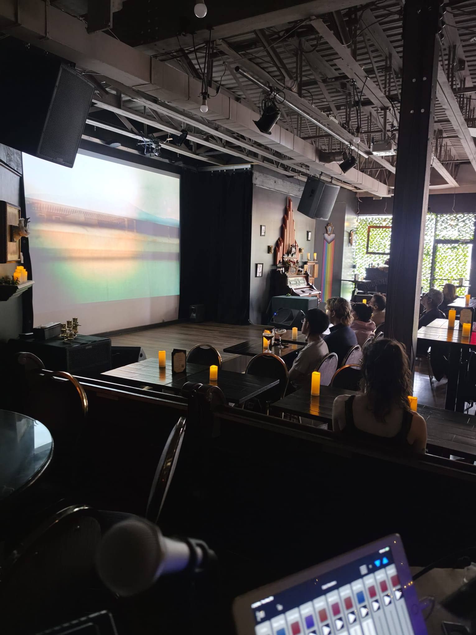 A short film projected during the screening